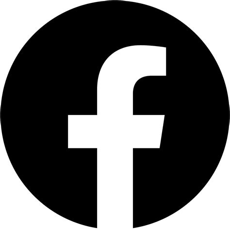 facebook svg logo black